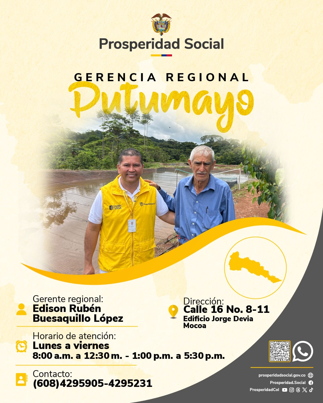 Putumayo: Prosperidad Social lanza nueva línea de comunicación con la ciudadanía