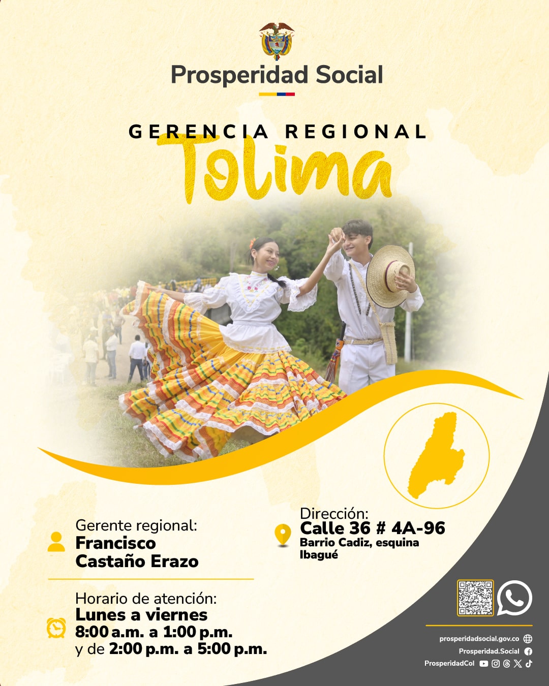Tolima: Prosperidad Social lanza nueva línea de comunicación con la ciudadanía