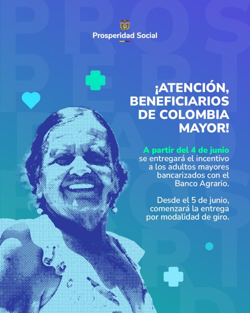 Prosperidad Social inicia la quinta entrega de pagos del programa Colombia Mayor 2
