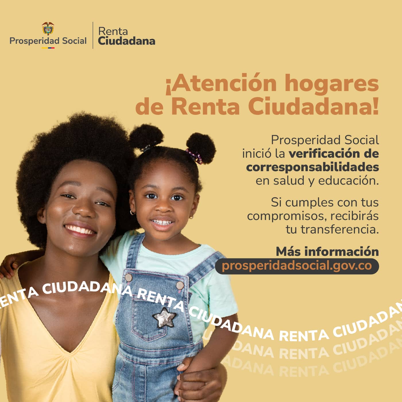 Prosperidad Social inicia la verificación de nuevos compromisos de los hogares en Renta Ciudadana
