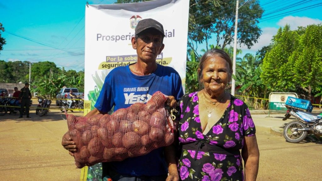 entrega de papa en Guaviare