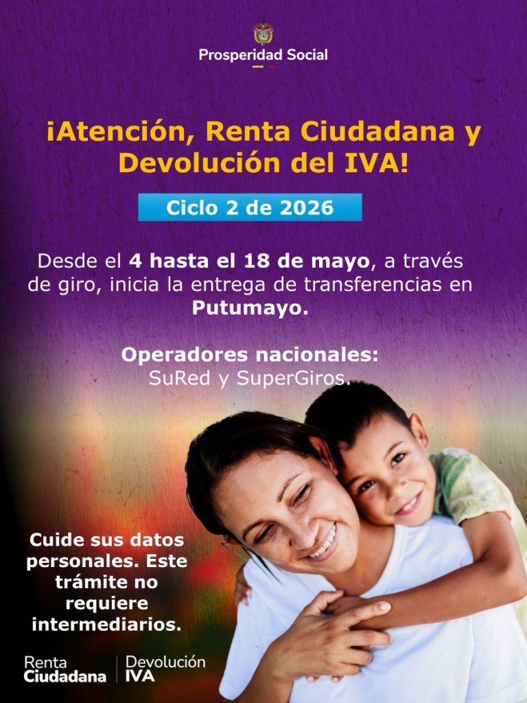 Renta Ciudadana - Devolución de IVA - Putumayo