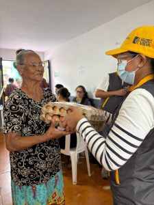 Entrega de alimentos - Risaralda
