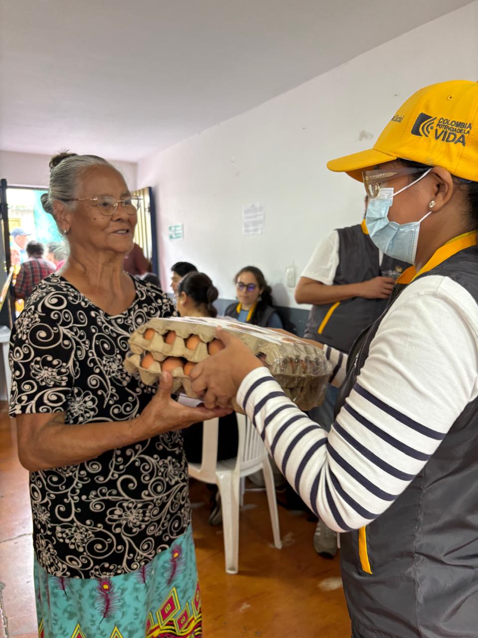 Entrega de alimentos - Risaralda